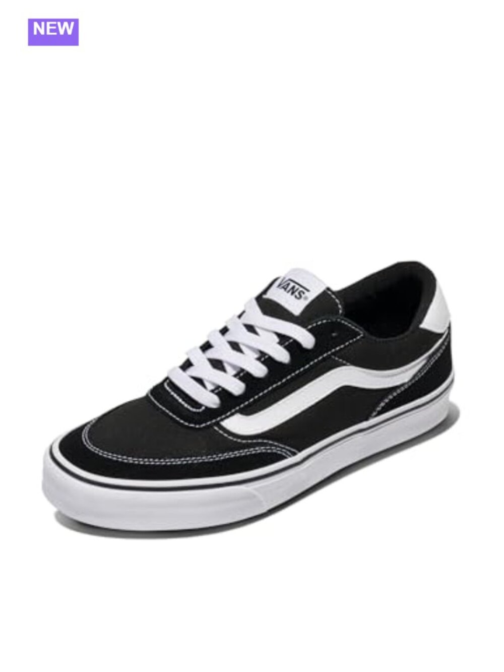 Vans Brooklyn LS Suede Canvas Skate Sneakers Lace-Up Low Top
